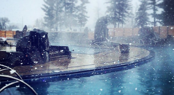 Montana’s Naturally Heated Outdoor Pool Is All You Need This Winter
