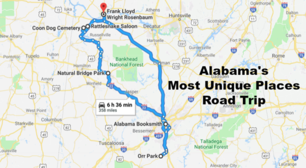 Take This Unforgettable Road Trip To Experience Some Of Alabama’s Most Unique Places
