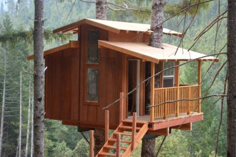 Sleep Underneath The Forest Canopy At This Epic Treehouse In Northern California