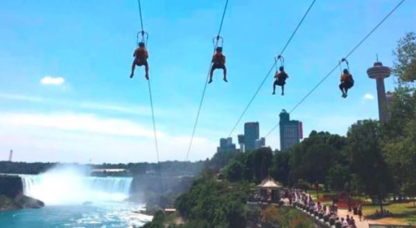 This Epic Zip Line Will Take You High Above Niagara Falls