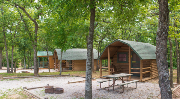 This Log Cabin Campground In Oklahoma May Just Be Your New Favorite Destination