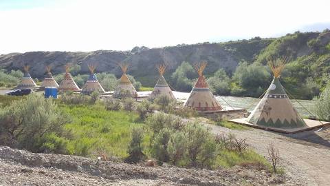 Catch Your Own Supper And Sleep In A Teepee At This Native American-Themed Wyoming Resort