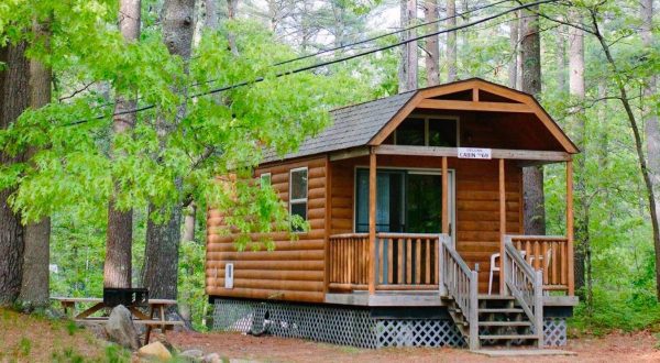 This Log Cabin Campground In Massachusetts May Just Be Your New Favorite Destination