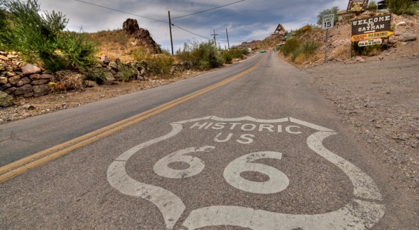 This Remote Portion Of Route 66 In Arizona Will Take You to A Living Ghost Town