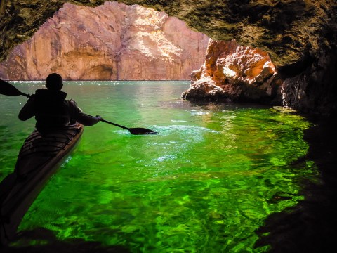 Take A Day Trip To Explore This Cave Full Of Emerald Green Water Just Outside Of Nevada