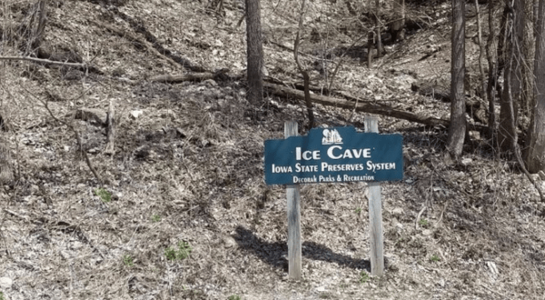 A Trip Inside Iowa’s Frozen Cave Is Positively Surreal