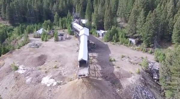 Drone Footage Captured At This Abandoned Montana Silver Mine Is Truly Grim