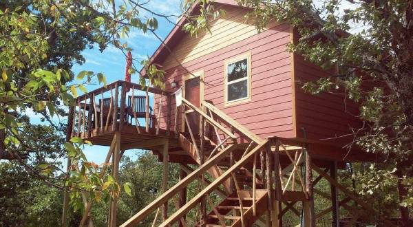 You’ll Never Forget Your Stay In These Amazing Treehouse Cabins In Oklahoma