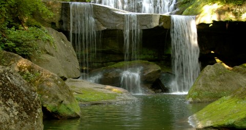 Walk Behind A Waterfall For A One-Of-A-Kind Experience Near Cleveland