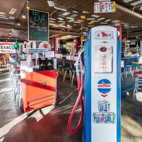 You'll Want To Fuel Up At This Gas Station-Themed Restaurant In Washington