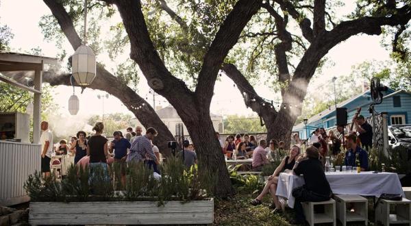 You’ll Never Want To Leave This Beautiful Backyard Wine Garden In Austin