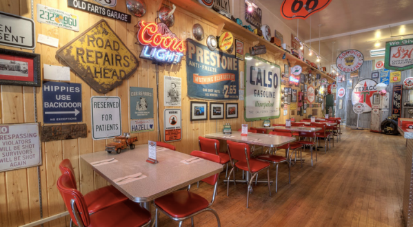 You’ll Want To Fuel Up At This Gas Station-Themed Restaurant In Montana