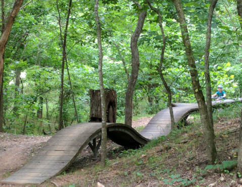 There's An Unexpected Playground Hiding In The Middle Of This Arkansas Forest That The Whole Family Will Love