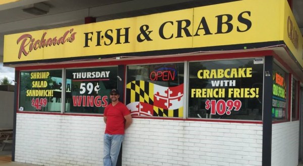 The Best Seafood In Maryland Actually Comes From This Former Gas Station