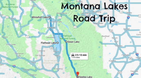 This Weekend Road Trip Takes You To 4 Of Montana's Best Lakes
