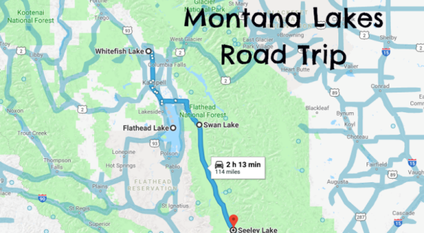 This Weekend Road Trip Takes You To 4 Of Montana’s Best Lakes