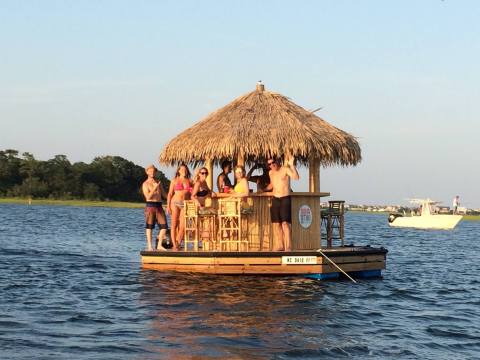 A Trip To This Floating Tiki Bar In North Carolina Is The Ultimate Way To Spend A Summer’s Day
