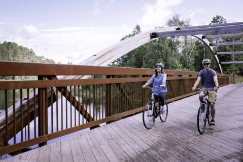 The Beautiful Minnesota Trail That Crosses The Highest Bridge In The State