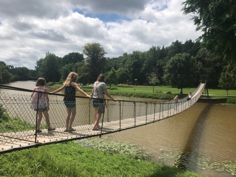 The Marvelous Swinging Bridge In Michigan That You'll Want To Experience For Yourself