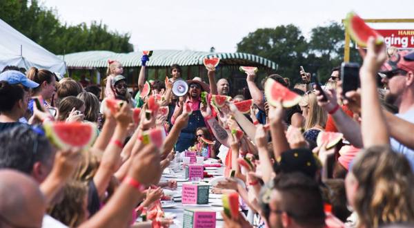 The Tiny New York Town That Transforms Into A Watermelon Wonderland Each Year
