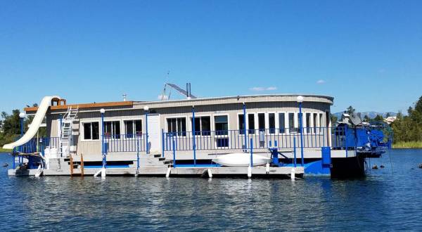 Get Away From It All With A Stay In This Incredible Montana Houseboat
