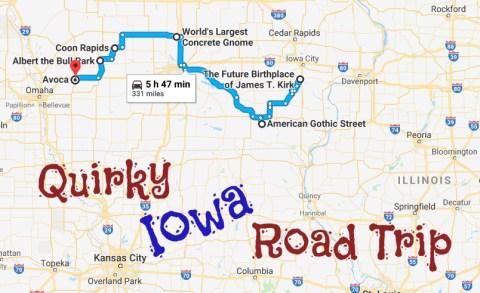Take This Quirky Road Trip To Visit Iowa's Most Unique Roadside Attractions
