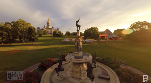 This Mesmerizing Drone Footage Takes You High Above This Connecticut City Like Never Before