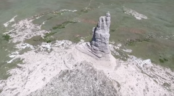 This Mesmerizing Drone Footage Takes You High Above Nebraska’s Chimney Rock Like Never Before