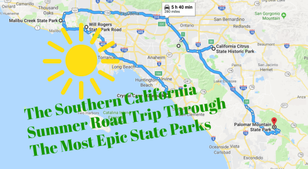 The Summer Road Trip In Southern California That Will Lead You To The Most Epic State Parks