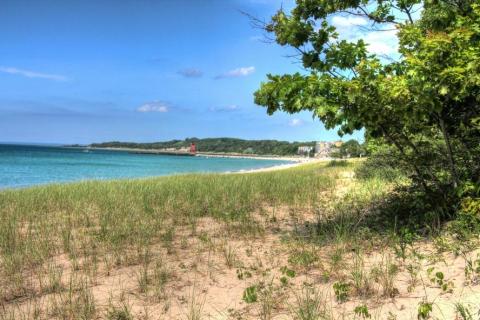 The Beachfront Park In Michigan That's Pure Bliss In The Summer