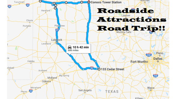 Take This Quirky Road Trip To Visit Texas’ Most Unique Roadside Attractions