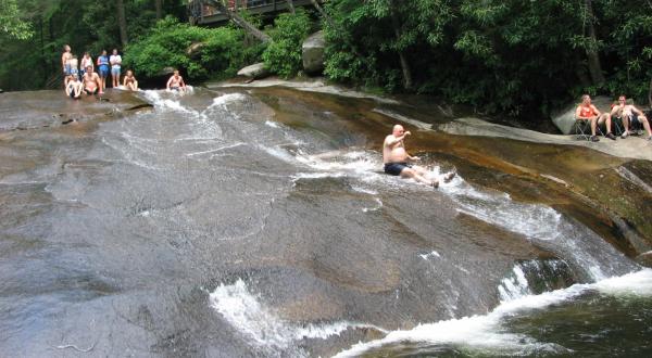 The Natural Waterslide In North Carolina That’s Guaranteed To Make You Feel Like A Kid Again