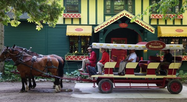 Take A Horse-Drawn Carriage Right To The Doors Of This Magical Michigan Restaurant