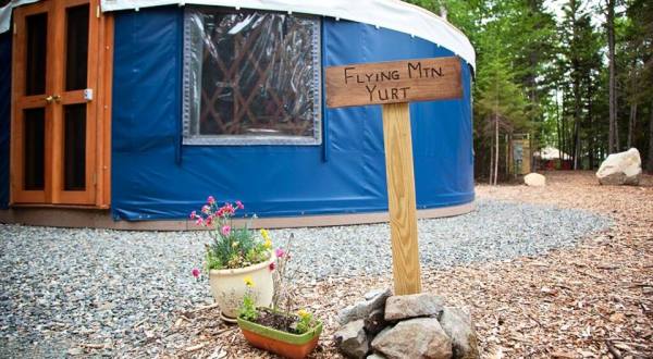 This Maine Park Has A Yurt Village That’s Absolutely To Die For