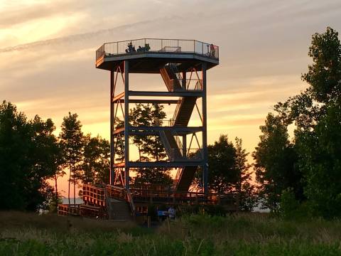 The Underrated Tower Hike In Ohio You'll Want To Experience At Sunset