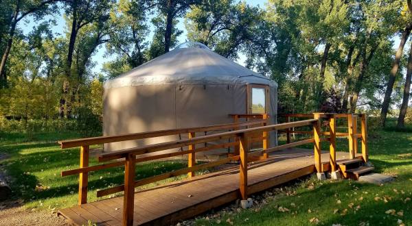 This North Dakota Park Has A Yurt Village That Is Absolutely To Die For