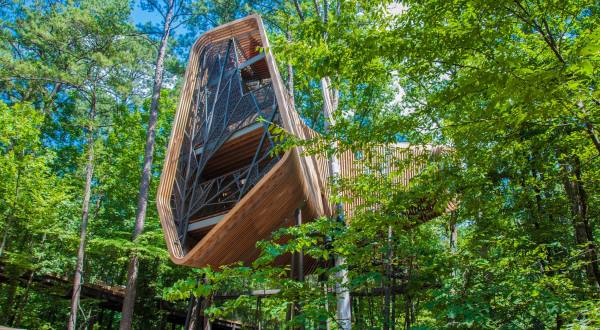 Everyone Needs To Visit This Massive Treehouse In Arkansas That’s Unlike Anything Else