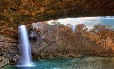 You’ll Want To Spend All Day At This Waterfall-Fed Pool In Texas