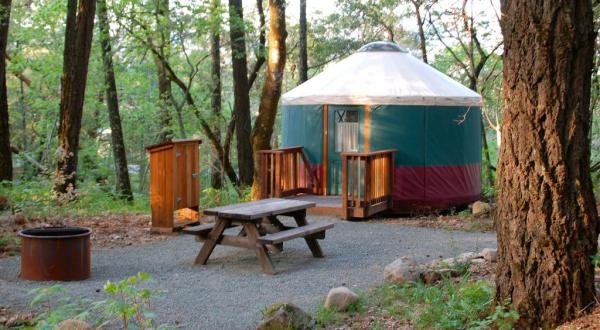 This Northern California Park Has A Yurt Village That’s Absolutely To Die For