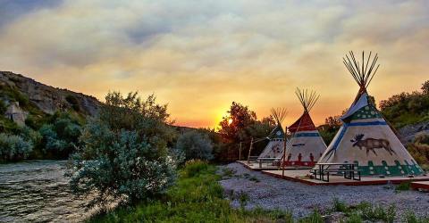 Spend The Night Under A TePee At This Unique Wyoming Campground