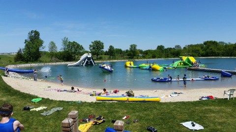 This Floating Wisconsin Waterpark Offers The Best Adventure Of the Summer