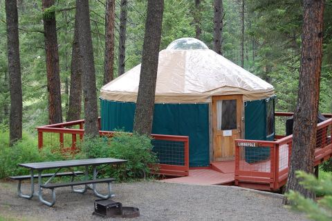 This Idaho Park Has A Yurt Village That's Absolutely To Die For