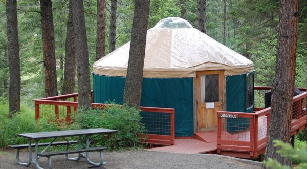 This Idaho Park Has A Yurt Village That’s Absolutely To Die For
