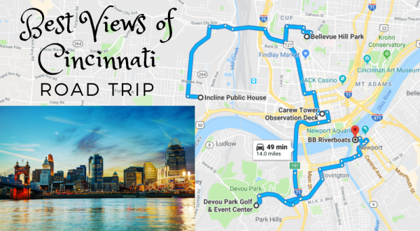 This Unique Road Trip Will Take You To The Absolute Best Views Of Cincinnati