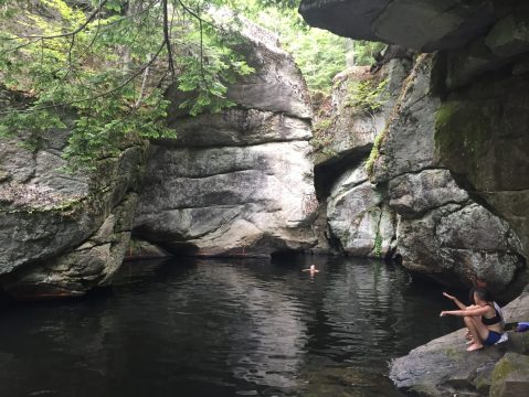 This Waterfall Gorge Swimming Hole In Maine Is So Hidden You'll Probably Have It All To Yourself