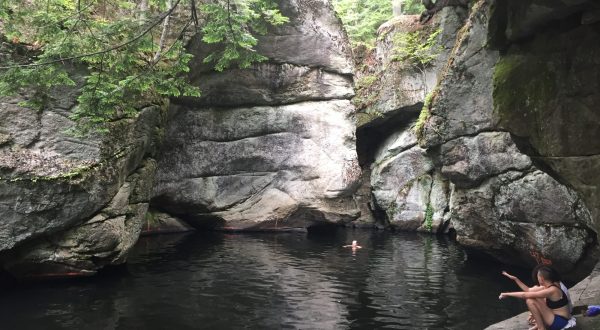 This Waterfall Gorge Swimming Hole In Maine Is So Hidden You’ll Probably Have It All To Yourself