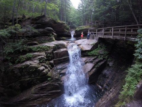 Your Kids Will Love This Easy Quarter-Mile Waterfall Hike Right Here In New Hampshire