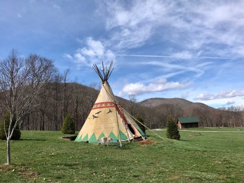 Spend The Night Under A TePee At This Unique North Carolina Campground