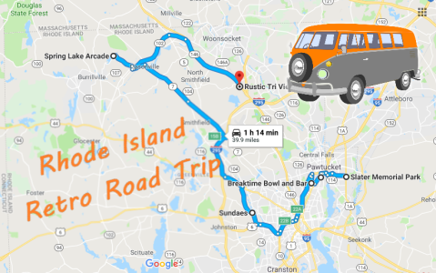 Take This Retro Themed Road Trip Through Rhode Island For A Real Blast From The Past