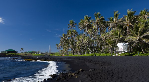 These 10 Black Sand Beaches In Hawaii Will Leave You In Awe